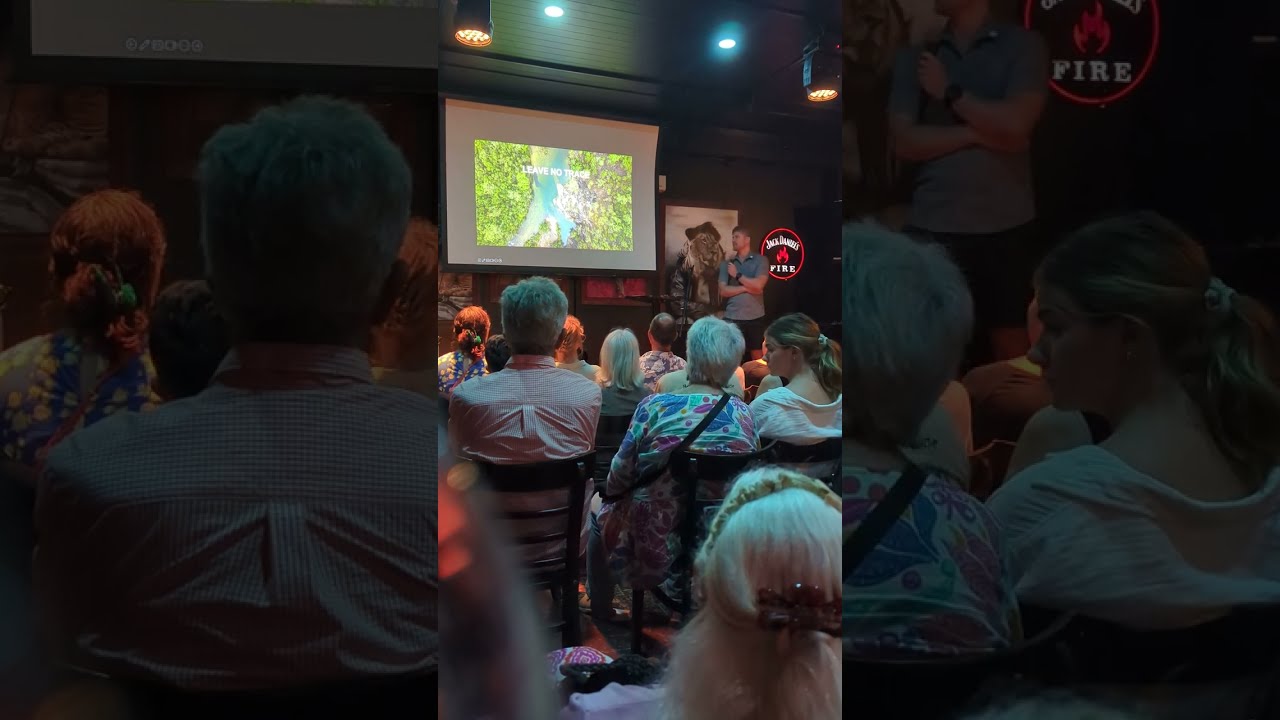 Luen Warneke speaking at PechaKucha Night Townsville VOL. 30